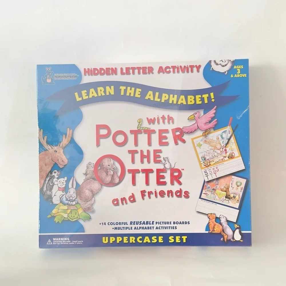 Potter The Otter & Friends Alphabet Hidden Letter Activity Set 1999 NEW Sealed